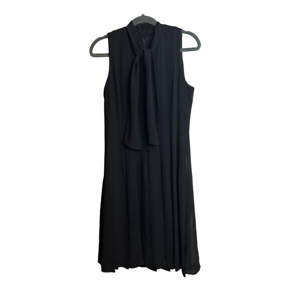 Cynthia Howie Maggy Boutique Ladies Sleeveless Little Black Dress – Neck Tie, 6 - Picture 2 of 6